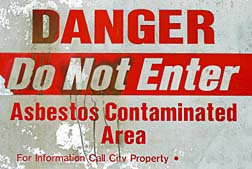 Asbestos Warning